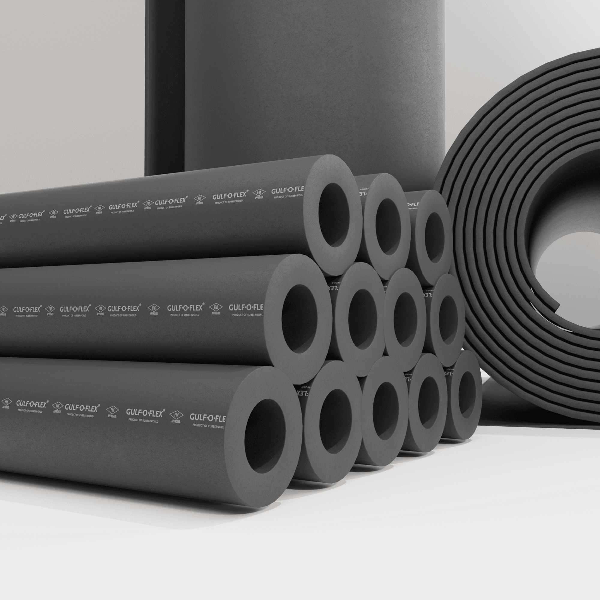 Gulf-O-Flex NBR pipe insulation